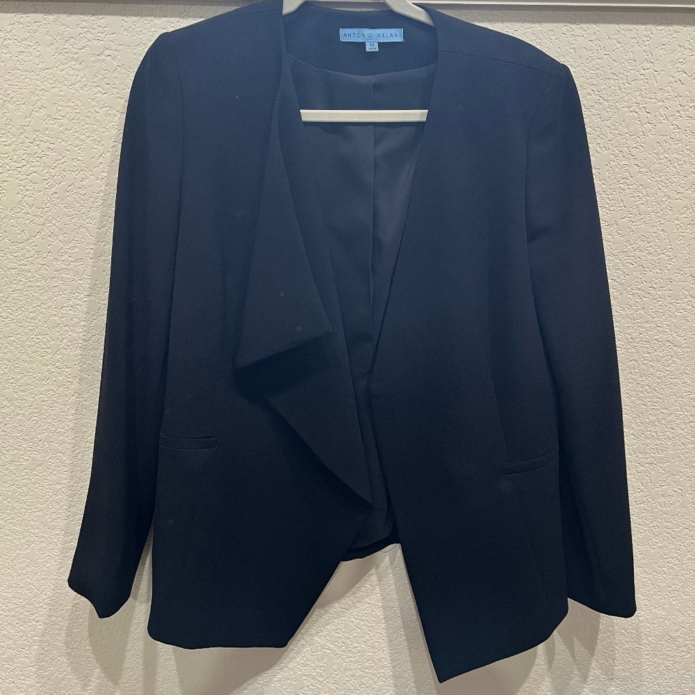 Black Antonio Melani blazer size 10